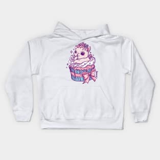 Sweet cat in a cupcake Kids Hoodie